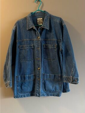 Spirit Denim Jacket in Blue with Cream Label